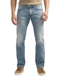 Silver Jeans Co. - Allan Slim Fit Straight Leg Jeans - Lyst