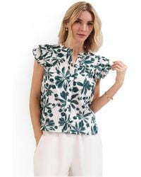 Phase Eight - Rena Cotton Blouse - Lyst
