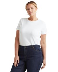 Lauren by Ralph Lauren - Plus Size Stretch Cotton T-shirt - Lyst