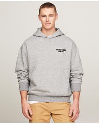 Tommy Hilfiger - Monotype Mouline Logo Pullover Hoodie - Lyst