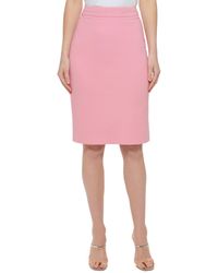 DKNY - Petite High-waisted Pencil Skirt - Lyst