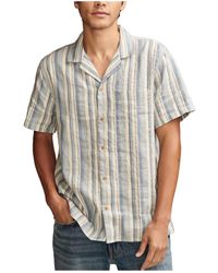 Lucky Brand - Striped Linen Camp Collar Shirt - Lyst
