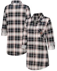 Concepts Sport - Cincinnati Bengals Ashford Plaid Knit Nightshirt - Lyst