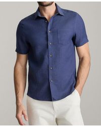 UNTUCKit - Regular Fit Wrinkle Resistant Linen Cameron Button Up Shirt - Lyst
