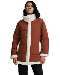 NVLT - Stretch Poly Mixed Media Puffer Jacket - Lyst
