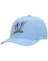 Mitchell & Ness - And Â Milwaukee Brewers Basic Coop Pro Adjustable Hat - Lyst
