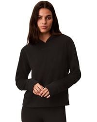 Calvin Klein - Waffle-knit Pullover Hoodie - Lyst