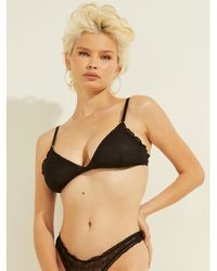 Guess - Arielle Mesh Triangle Bralette - Lyst