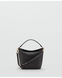 Mango - Small Braided Bucket Bag - Lyst