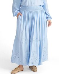UNIVERSAL STANDARD - Plus Size Tosca Embroidered Linen Maxi Skirt - Lyst