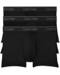 Calvin Klein - 3-pack Microfiber Stretch Low-rise Trunk Underwear - Lyst