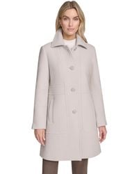 Andrew Marc - Emmeline Wool Blend Slim Coat - Lyst