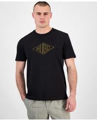BOSS - Hugo By Dalendi Regular-fit Embroidered Logo Graphic T-shirt - Lyst