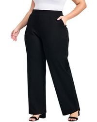 Avenue - Zoe Ponte Straight Leg Pants - Lyst