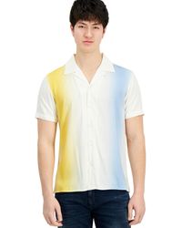 INC International Concepts - Merrit Short Sleeve Button-front Printed Camp Shirt - Lyst