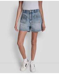 DKNY - High-rise A-line Shorts - Lyst