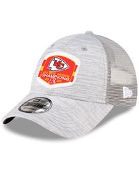 KTZ - Kansas City Chiefs 2023 Afc West Division Champions Locker Room Trophy Collection Trucker 9forty Adjustable Hat - Lyst