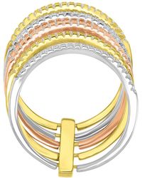 Macy's - Cubic Zirconia Multi-layer Statement Ring - Lyst