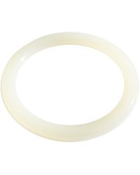 seree - 1994 — Off White Thin Jade Bangle - Lyst