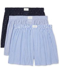 Tommy Hilfiger - 3-pk. Classic Printed Cotton Poplin Boxers - Lyst
