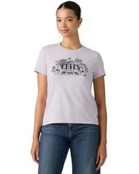 Levi's - Perfect Graphic Logo Cotton T-shirt - Lyst