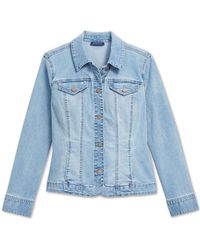 charter club white denim jacket