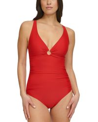 Tommy Hilfiger - O-ring One-piece Swimsuit - Lyst