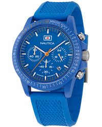Nautica - Multifunction Or Date Polyurethane Watch - Lyst