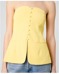 French Connection - Harry Suiting Strapless Top - Lyst