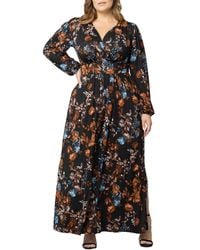 Kiyonna - Plus Size Kelsey Long Sleeve Maxi Dress - Lyst