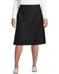 Lands' End - Plus Size School Uniform Solid A-line Skirt Below The Knee - Lyst