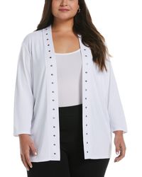 Rafaella - Plus Size Open Front Cardigan Sweater - Lyst