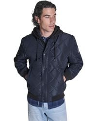 Converse - Diamond Quilted Baseball Bomber Jacket - Lyst