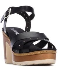 Xti - Refresh Collection Block Heel Strappy Sandals - Lyst