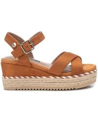 Xti - Soft Suede Wedge Sandals By - Lyst