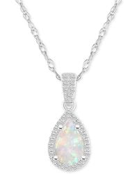 Macy's - Lab Created Blue Sapphire (1 Ct. T.w. - Lyst