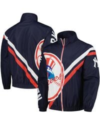Mitchell & Ness - New York Yankees Exploded Logo Warm Up Full-zip Jacket - Lyst