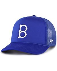 '47 - Brooklyn Dodgers Cooperstown Collection Foam Logo Trucker Adjustable Hat - Lyst