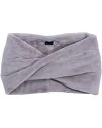 Echo - Faux Fur Twist Loop Headband - Lyst