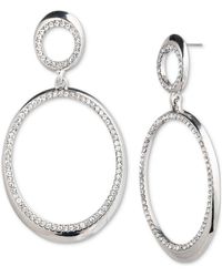 Givenchy - Pave Crystal Open Drop Statement Earrings - Lyst