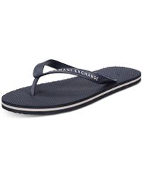 armani exchange flip flops mens