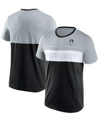 Fanatics - Branded Black/gray Paris 2024 Edge Depth Outline Panel T-shirt - Lyst