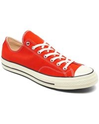 Converse - Chuck 70 Vintage-like Canvas Casual Sneakers From Finish Line - Lyst