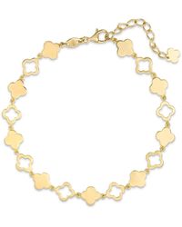 DEVATA - Clover Chain Bracelet - Lyst