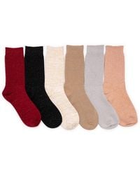 Muk Luks - Microfiber Boot Socks (6 Pack) - Lyst