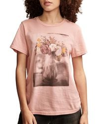 Lucky Brand - Floral Vase Classic Cotton Crewneck T-shirt - Lyst