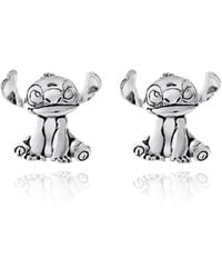 Disney - Lilo & Stitch Plated Stitch Stud Earrings - Lyst