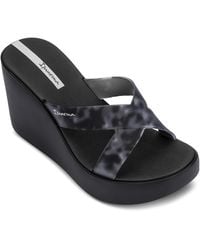 Ipanema - High Fashion Fem Platform Wedge Slide Sandals - Lyst