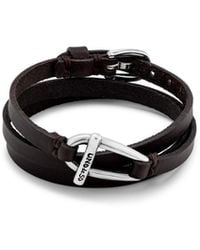 Uno De 50 - Small Central Link Leather Bracelet - Lyst