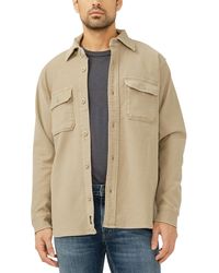 Silver Jeans Co. - Button Up Knit Flex Shirt Jacket - Lyst